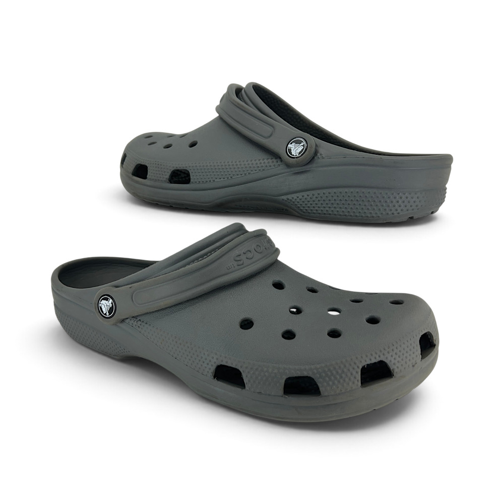 Crocs Classic Clog Unisex M10 W12 Gray Comfort Shoes